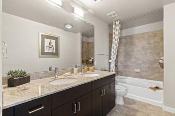 Allure Hermann Park | Spacious Bathroom